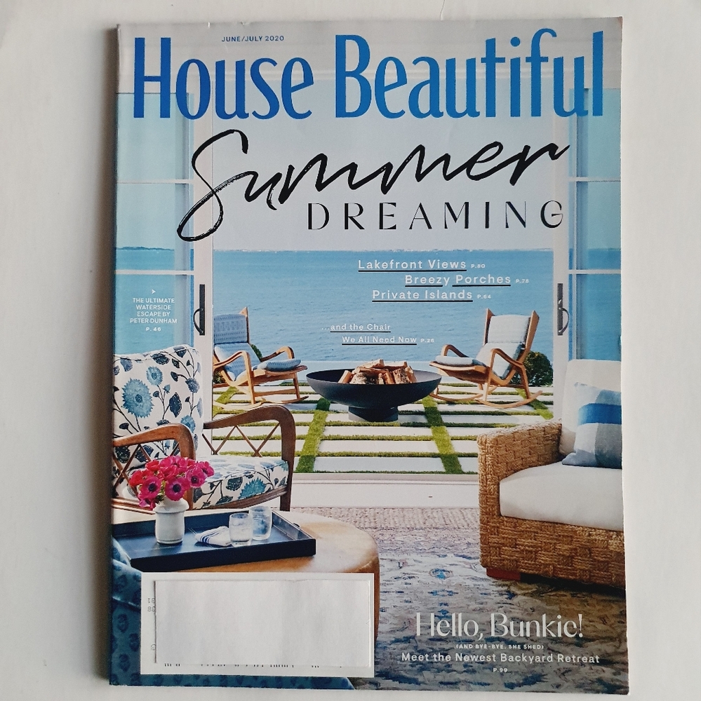 House Beautiful Magazine June/July, 2020 - Summer Dreaming